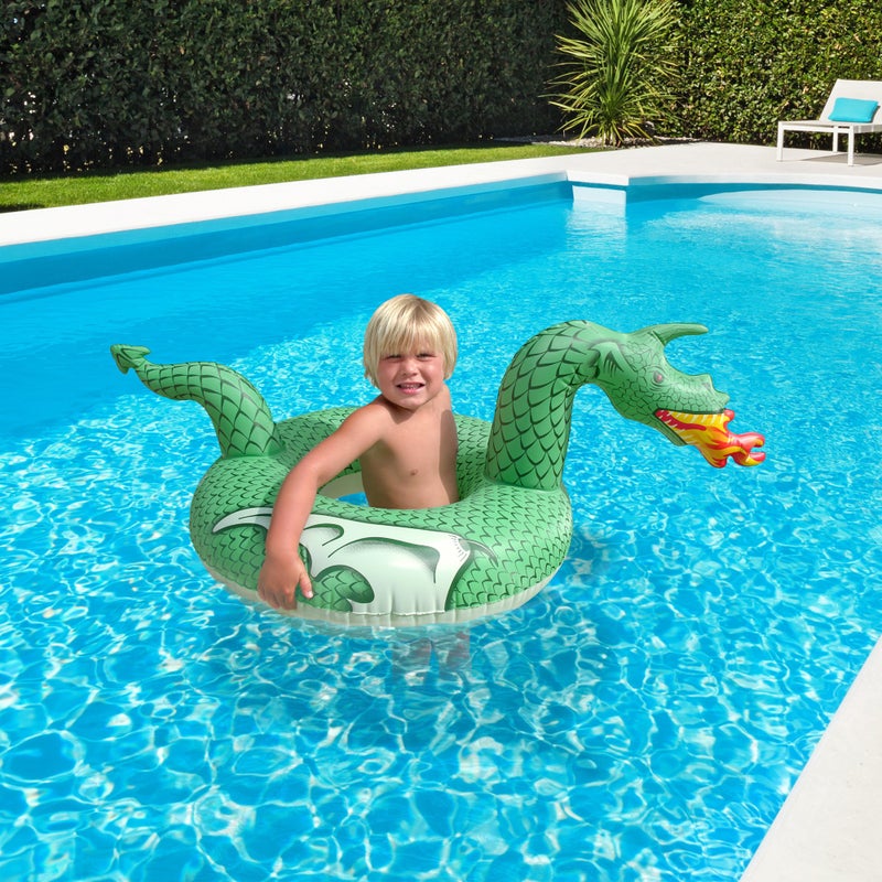 GoFloats Fire Dragon Jr Pool Float Party Tube, Stylish Floating for Kids - Image 2